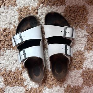 White Birkenstock Sandals